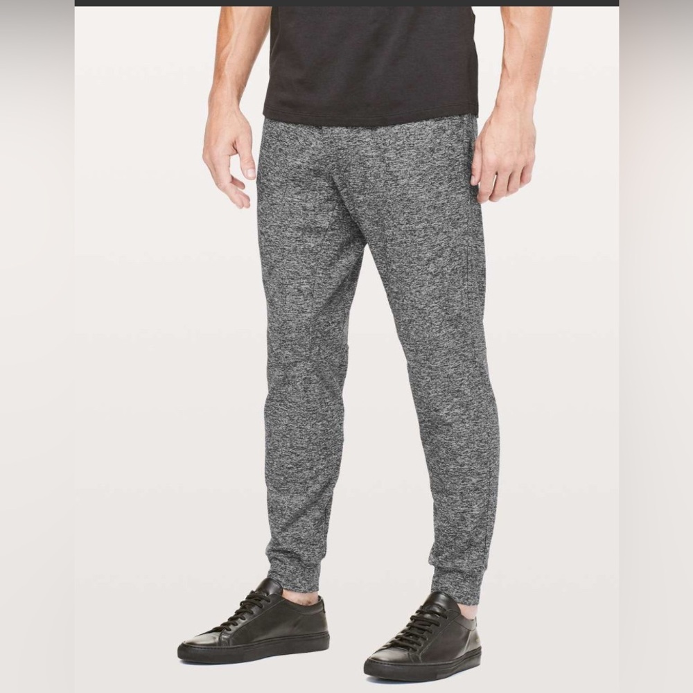 Lululemon Men’s XS Gray Heathered Rulu Intent Jogger Pull On Athleisure Pants